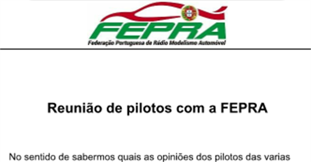 Reunião de pilotos com a FEPRA